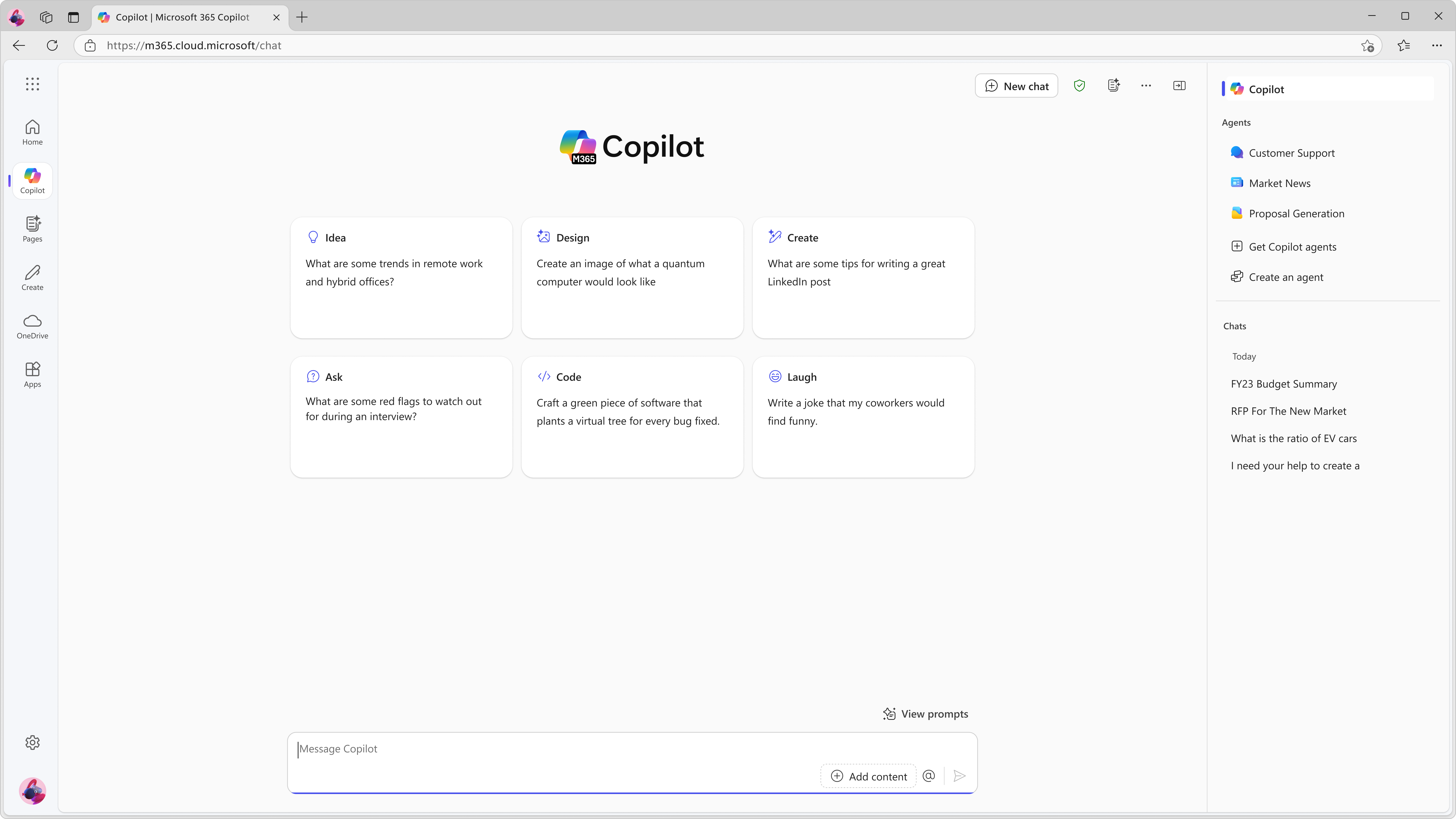 M365 Copilot Chat